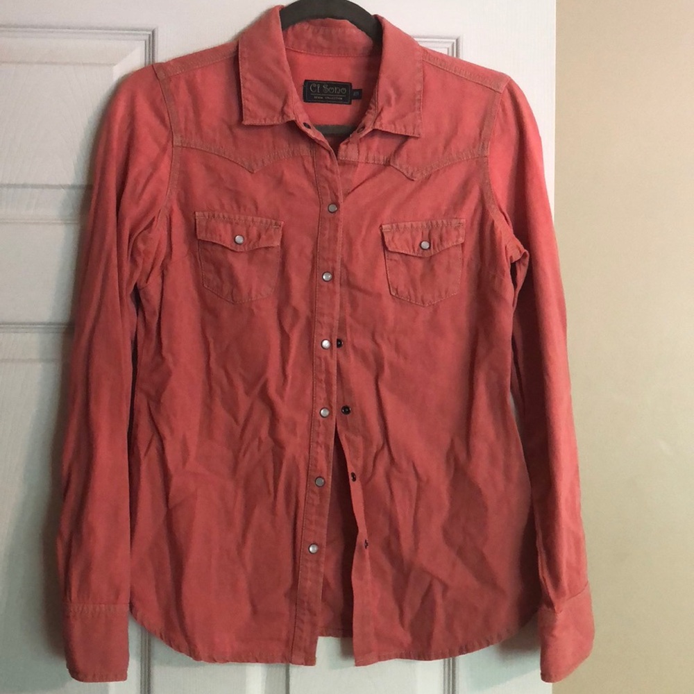 Denim button up